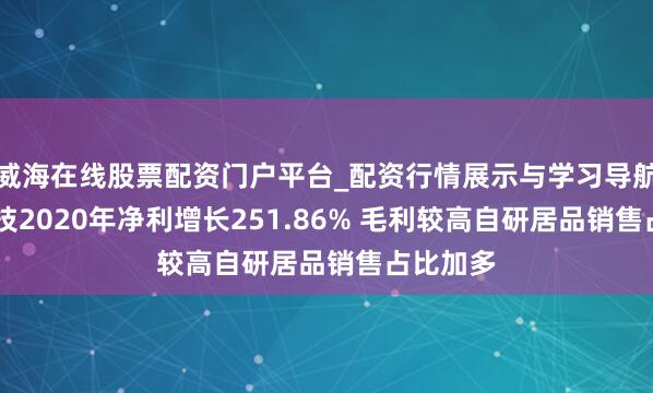 威海在线股票配资门户平台_配资行情展示与学习导航 森馥科技2020年净利增长251.86% 毛利较高自研居品销售占比加多