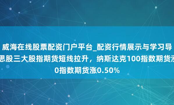 威海在线股票配资门户平台_配资行情展示与学习导航 好意思股三大股指期货短线拉升，纳斯达克100指数期货涨0.50%