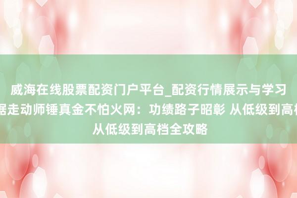 威海在线股票配资门户平台_配资行情展示与学习导航 数据走动师锤真金不怕火网：功绩路子昭彰 从低级到高档全攻略